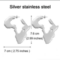 Africa Map Earrings