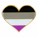 LGBTQIA+ Gay Flag Pride Heart Lapel Pin