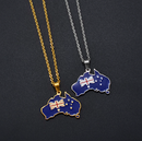 Australia Map Pendant Necklace
