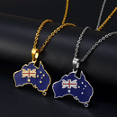 Australia Map Pendant Necklace