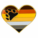 LGBTQIA+ Gay Flag Pride Heart Lapel Pin