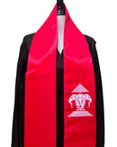 Laos Erawan Three Headed Elephant Flag Graduation Stole
