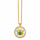 Ghana Flag Emblem Pendant Necklace