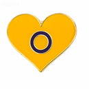 LGBTQIA+ Gay Flag Pride Heart Lapel Pin