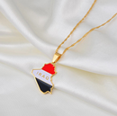 Iraq Map Flag Pendant Necklace