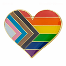 LGBTQIA+ Gay Flag Pride Heart Lapel Pin