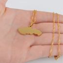 Slovakia Map Pendant Necklace