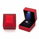 Square-Shaped LED Light Gift ring box