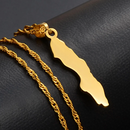 Sweden Map Pendant Necklace