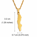 Sweden Map Pendant Necklace