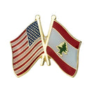 Lebanon & USA Friendship Flag Lapel Pin