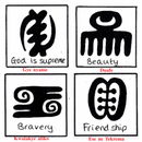 Ese Ne Tekrema Adinkra Symbol For "Friendship" Necklace Earrings Jewelry Set