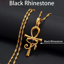 Ankh Cross Pendant with Eye of Horus Necklace