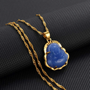 Jade Stone Buddha Pendant Necklace