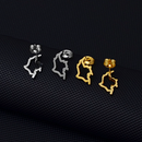 Colombia Map Stud Earrings