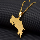 Costa Rica Map with cities Pendant Necklace