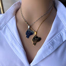 Ecuador Map with Cities Pendant Necklace