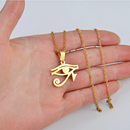 Egyptian Eye of Horus Pendant Necklace