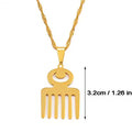 Duafe Adinkra Symbol for " Beauty" Pendant Necklace (Bigger size)
