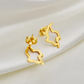 Colombia Map Stud Earrings