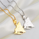 Nicaragua Map Pendant Necklace
