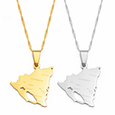 Nicaragua Map Pendant Necklace