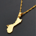 Guam Map Pendant Necklace