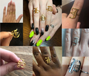 Initial Alphabet Letters Ring