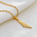 Israel Map Pendant Necklace