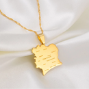 Ivory Coast Pendant Necklace with Cities