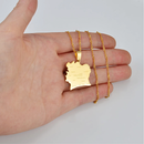 Ivory Coast Pendant Necklace with Cities