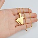 Nicaragua Map Pendant Necklace