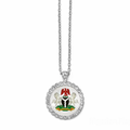 Nigeria Flag Emblem Pendant Necklace