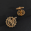 Nyame Ye Ohene Adinkra Ghanaian Symbols Cufflinks