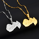 Paraguay Map Pendant Necklace