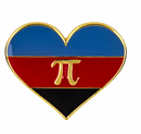 LGBTQIA+ Gay Flag Pride Heart Lapel Pin
