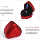 Heart-Shaped LED Light Gift ring box