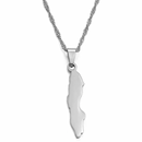 Sweden Map Pendant Necklace