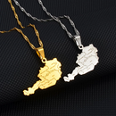 Austria Map Pendant Necklace
