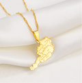 Austria Map Pendant Necklace