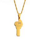 Benin Map Pendant Necklace