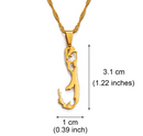 Bermuda Map Pendant Necklace