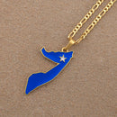 Somalia Map Pendant Necklace
