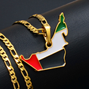 United Arab Emirates Map Pendant Necklace