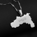 Tigray Map Pendant Necklace