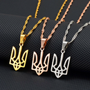 Ukraine Tryzub Pendant Necklace