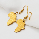Africa Map Drop Earrings