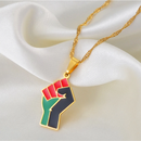 Black Lives Matter Raised Fist Necklace