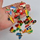 Guinea-Bissau Flag Africa Map Necklace