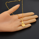 Barbados Map with Trident Pendant Necklace